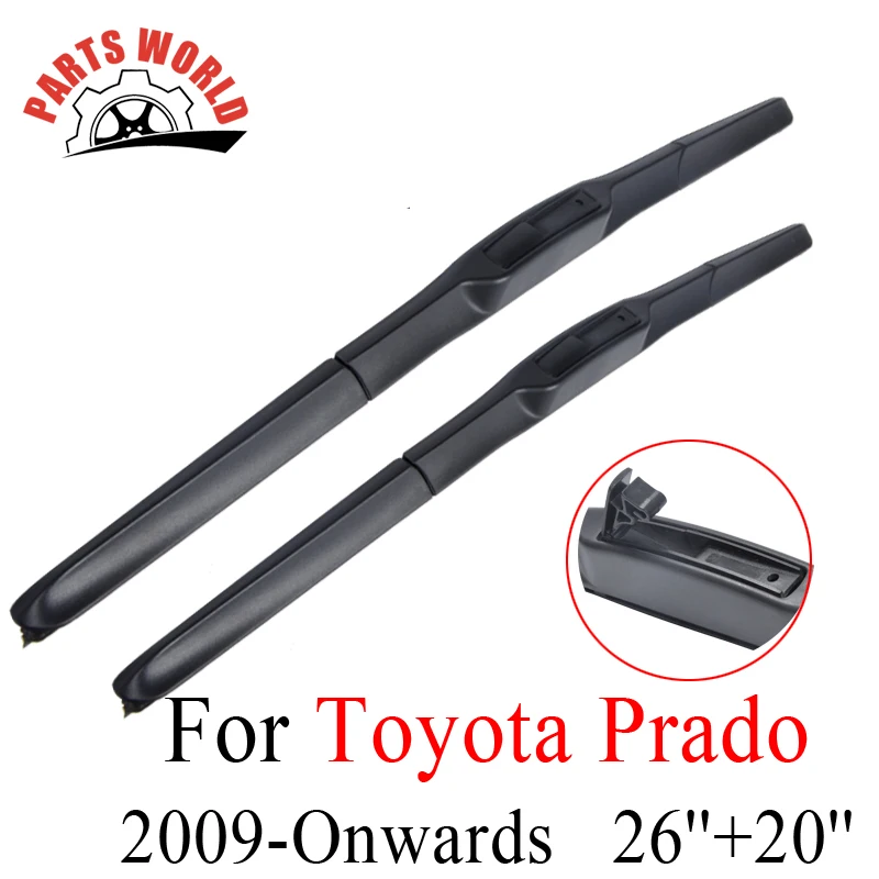 Windscreen Front Wiper Blades For Toyota Prado LC 150 2009 Onwards Fit