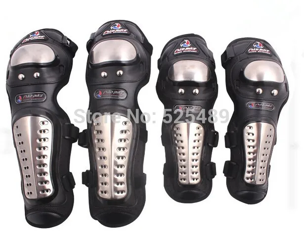 New 4 Piece Set Motorcycle Kneepad Motocross font b Motorbike b font Elbow Knee font b