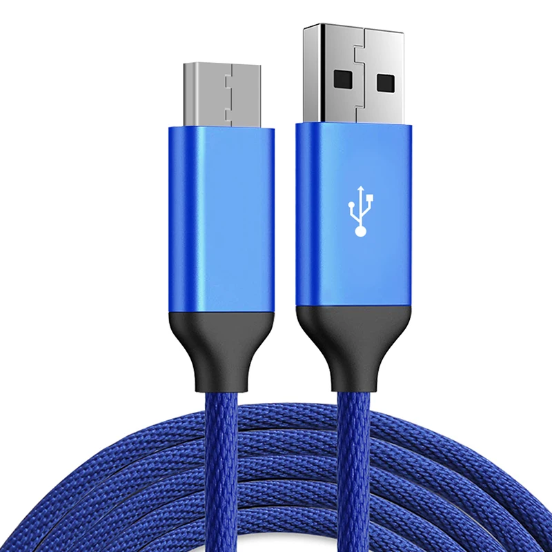 TeckNet синий микро USB кабель Зарядное устройство Быстрая зарядка синхронизации