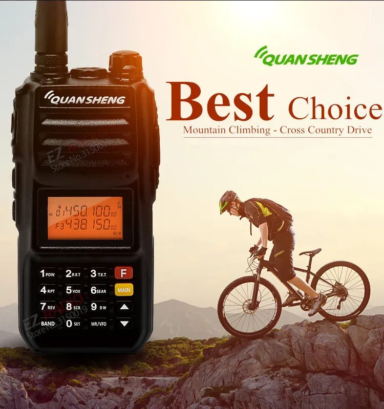 Улучшенная портативная рация 10 Вт Любительская км Quansheng tg uv2 Plus Супергетеродинный