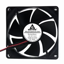 Gdstime Brushless DC Cooling Fan 80x80x20mm 80mm Silent CPU Cooler 8cm 12V 2Pin