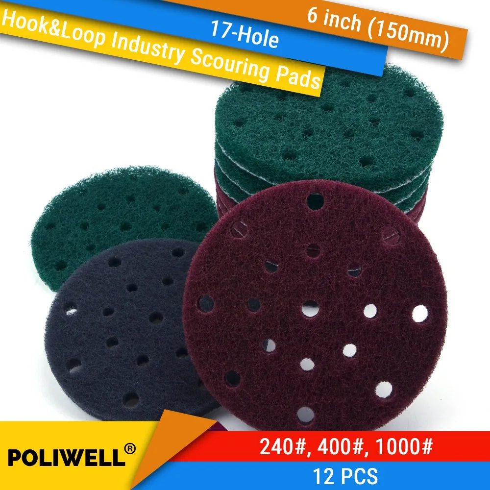 6 дюймов (150 мм) 17-Hole Soft Sponge Dust-free interface Pad для 6 "Back-up шлифовальные колодки для электроинструментов неровная полировка поверхности