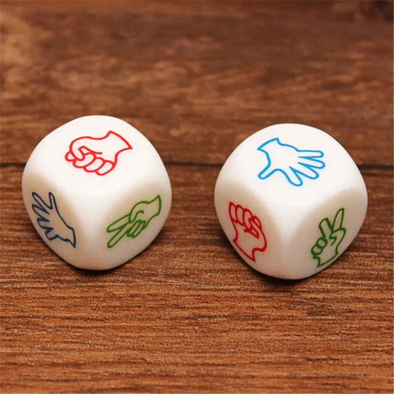 2x Finger-guessing Game Funny Dice Rock-Paper-Scissors Drinking Board Games