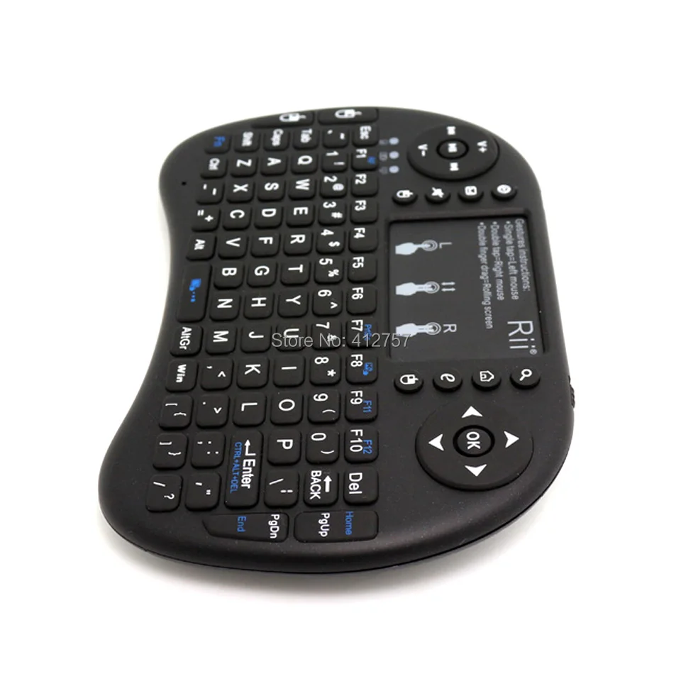 Беспроводная мини клавиатура Rii i8 + с подсветкой 2 4G Air Mouse тачпад для ПК ТВ
