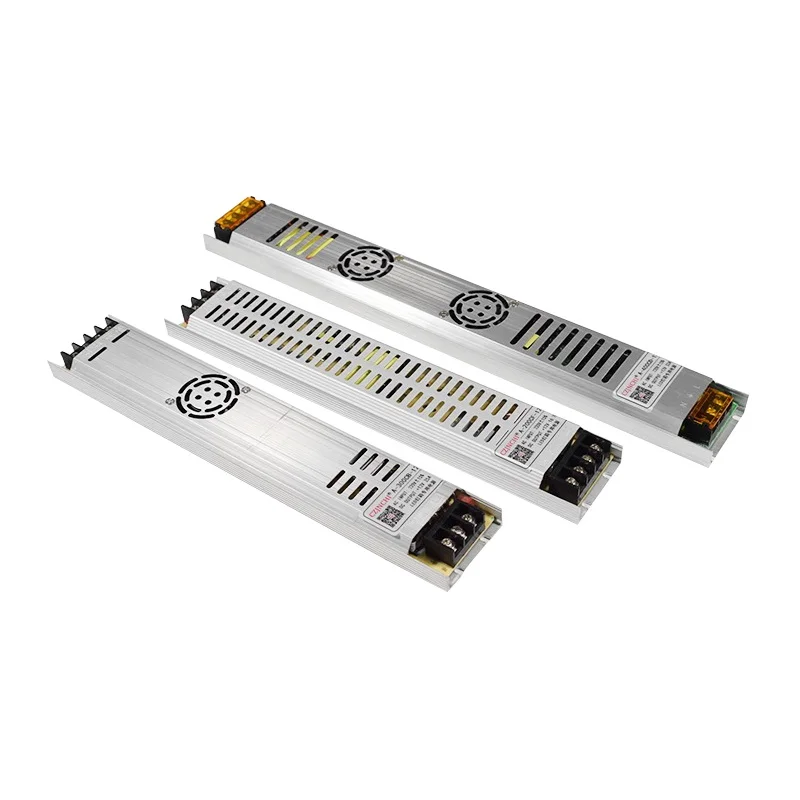 

Ultra Thin Regulated Switching LED Power Supply DC 5V 12V 24V Lighting Transformers 60W 100W 150W 200W 300W AC190-240V Driver