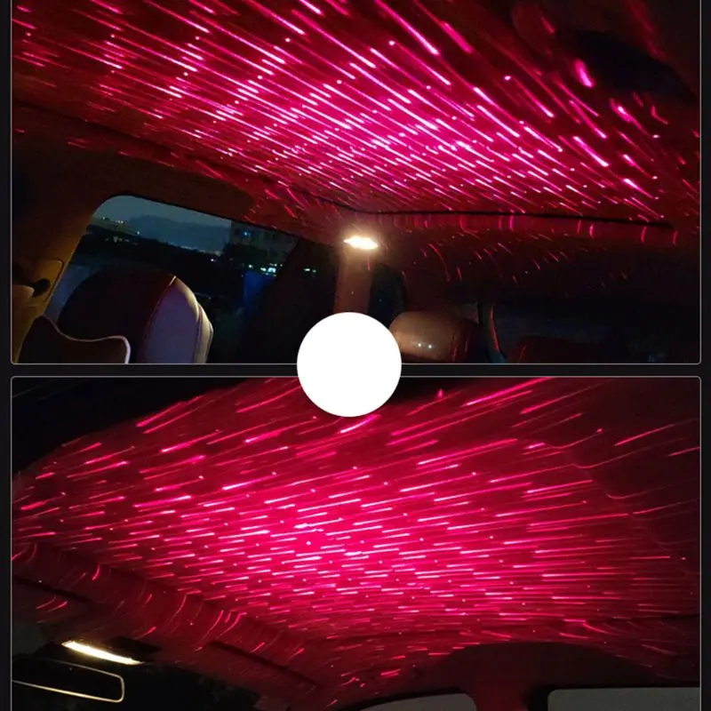 USB LED Автомобильный атмосферный окружающий звездный свет DJ RGB цветная музыкальная