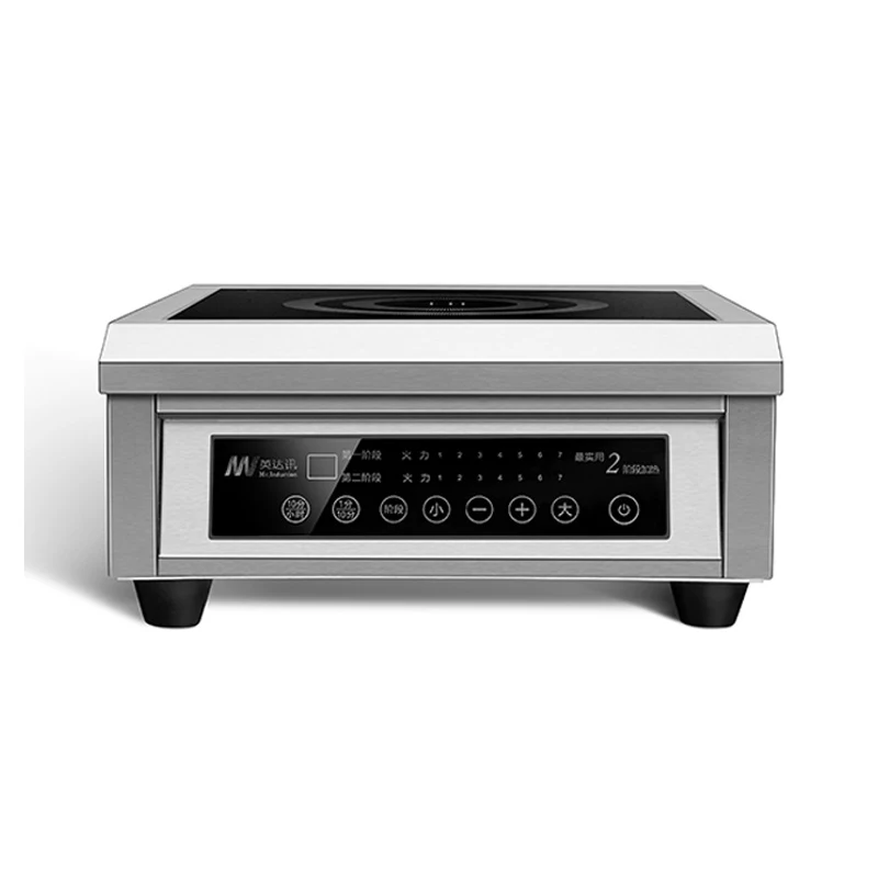 

Commercial Induction Cooker Flat High Power Induction Cooker Industrial Cooker Hotel Stove Furnace Drum Sink 6KW 2 Stages