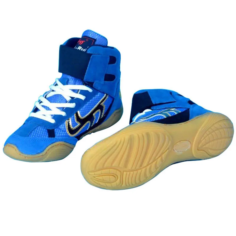 Sapatos para Homens Sapatos de Treinamento Rendas até Botas Sapatos de Boxe Authentic Wrestling Vaca Músculo Sola Tênis Profissional