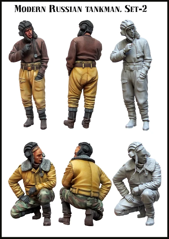 

1/35 Resin Figures Model Kit-C211 WW2 MODERN. RUSSIAN TANKMAN Unassembled unpainted