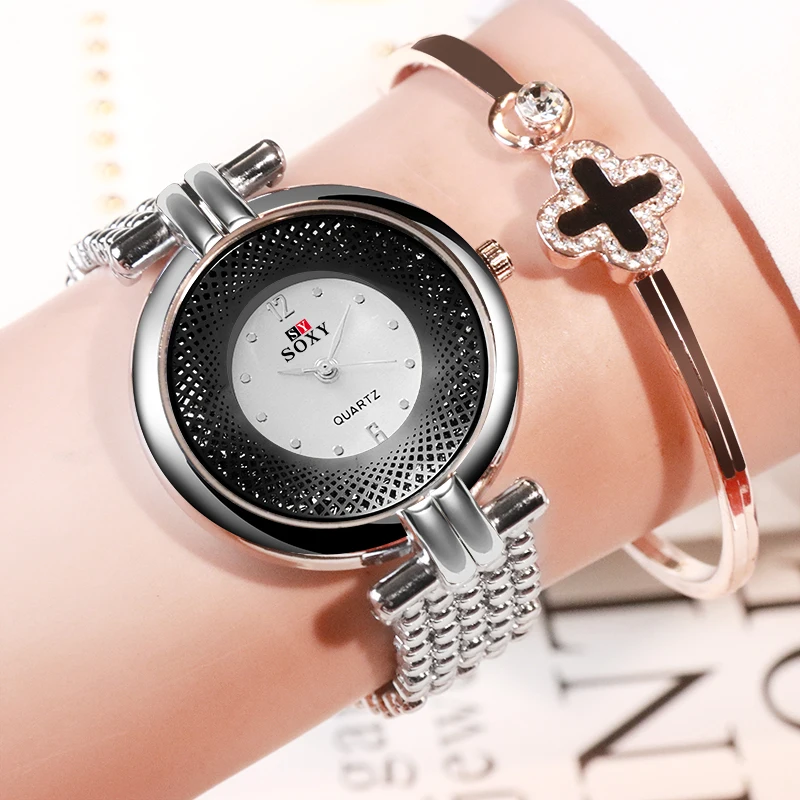 

SOXY Women Watch Gold Luxury Bracelet Watch Women Relogio Feminino Fashion Ladies Watches Female Clock reloj mujer montre femme