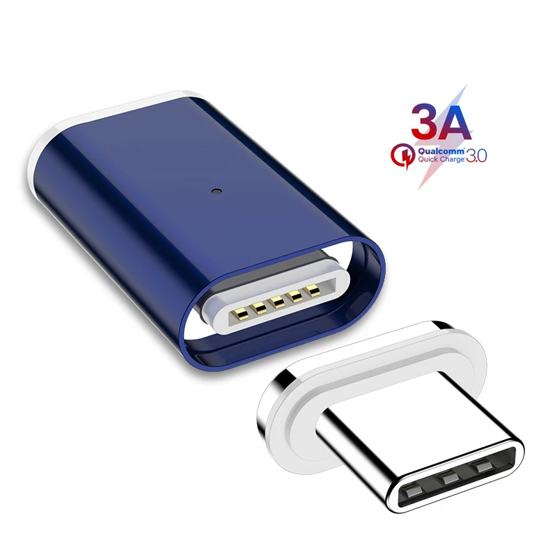 

3A MAX Type-C /Micro USB/8 Pin Magnetic Fast Charging Data Adapter For iPhone XS MAX XR SAMSUNG S10+ XIAOMI HUAWEI OnePlus