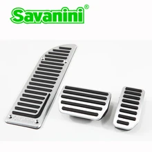 Savanini Aluminium Fußstütze Gas Bremspedale Pad kit Für Volvo S60 S80L XC60 S60L V60 auto auto kein bohren kühlen design styling