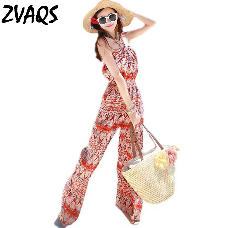 New Fashion Casual Summer Rompers Women Jumpsuits Chiffon