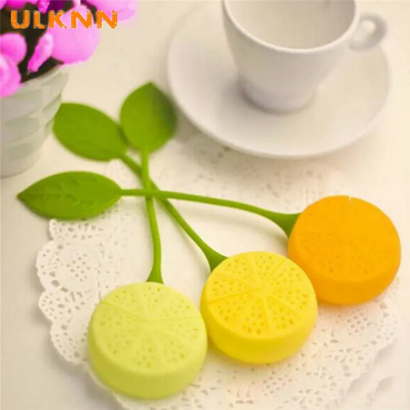 

1pc Silicone Teabag Strawberry Lemon Tea Infuser kettle Loose Tea leaf Strainer Herbal Spice Filter Tea Tools ball holder