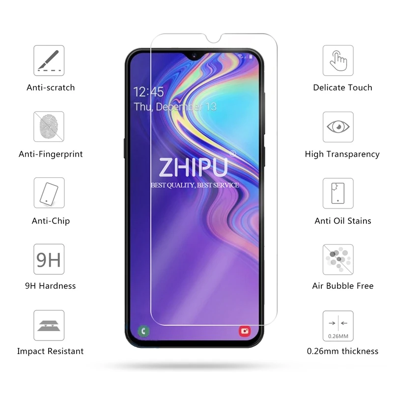 2 шт закаленное стекло для samsung Galaxy M10 M20 M30 M40 защитное 2.5D 9H M10s M30s пленка|Защитные