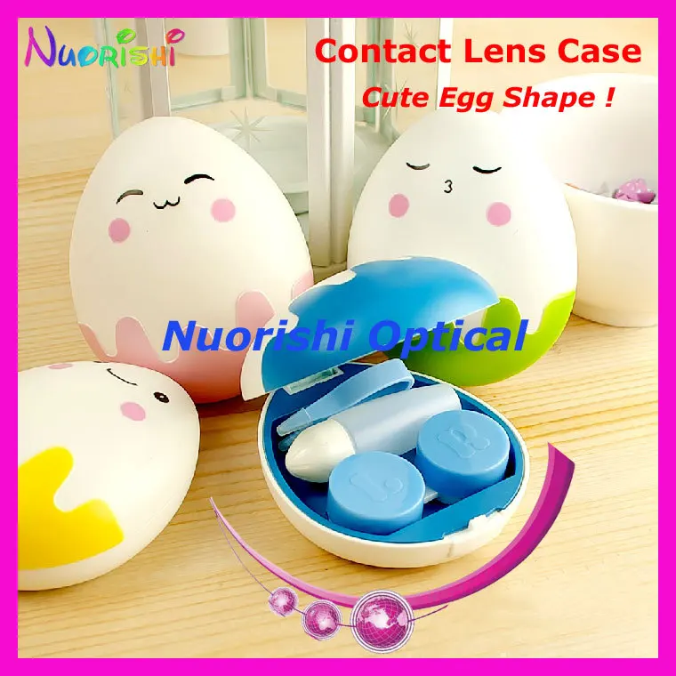 10 шт. симпатичное яйцо дизайн ребенка сумка для объектива чехол с зеркалом C506 контейнер для контактных линз