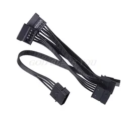 ATX 4-Pin Molex IDE до 5 SATA, серийный выпуск ATA Питание Кабель-адаптер 18AWG провода