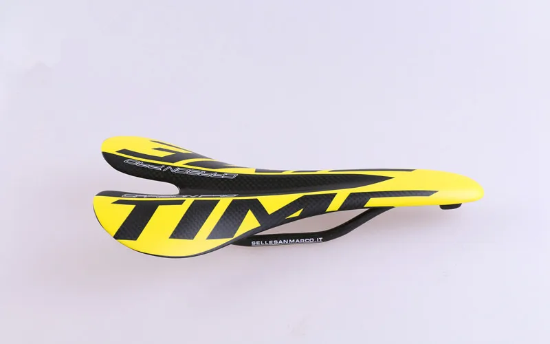 yellow bike saddle