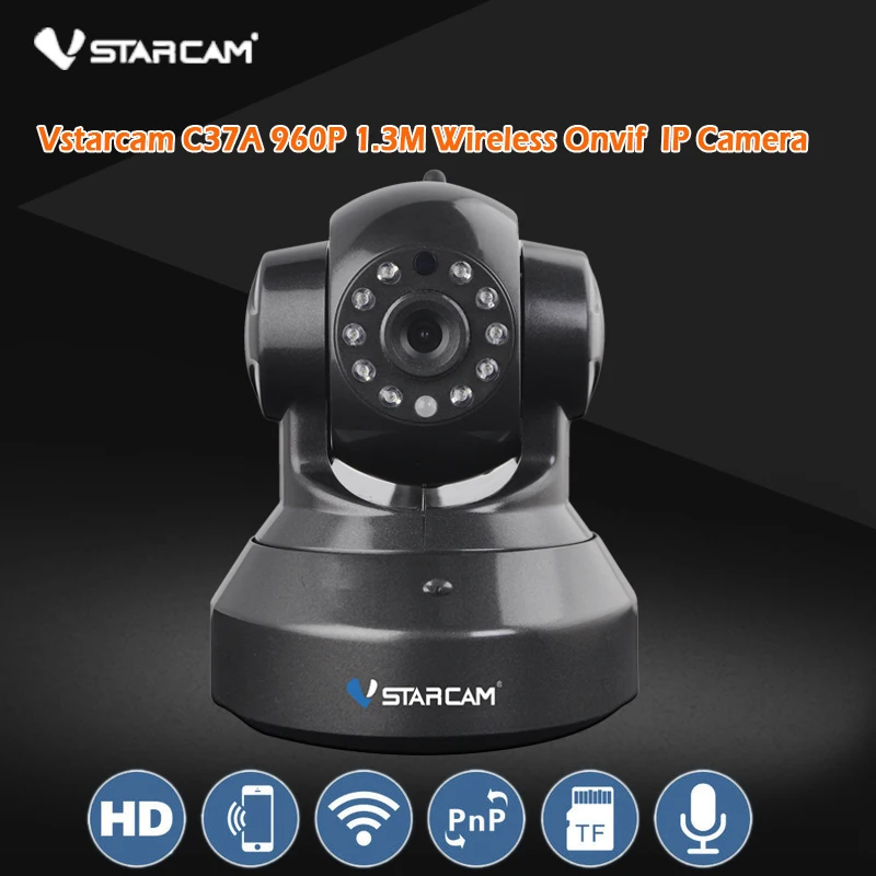 

Vstarcam C37A Black 960P P2P IP Camera WIFI Home Security Surveillance System Onvif Phone Remote Video Surveillance Cameras