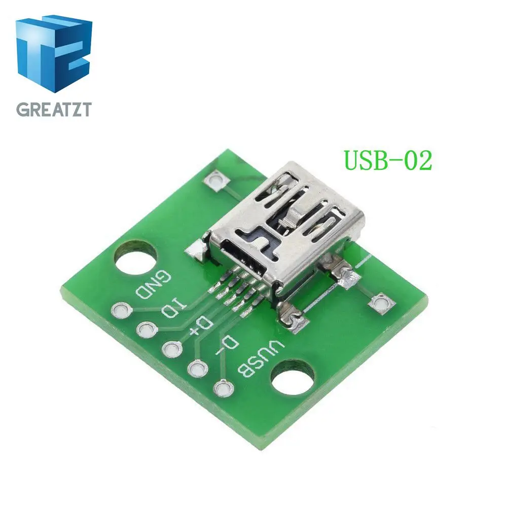 10 шт. Micro USB к DIP адаптер 5pin разъем типа B pcb конвертер pinboard 2.54|usb to|usb to dipusb dip adapter |