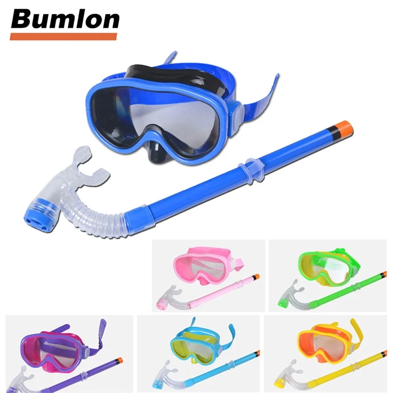 Children Swimming Diving Glasses Snorkeling Gear Set Kids Swim Diving