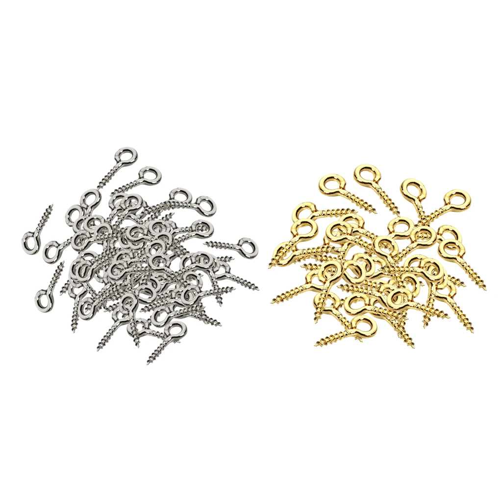 400x Multicolor Screw Eye Pins Eyelets Screw for Keychain Jewelry Assortment
