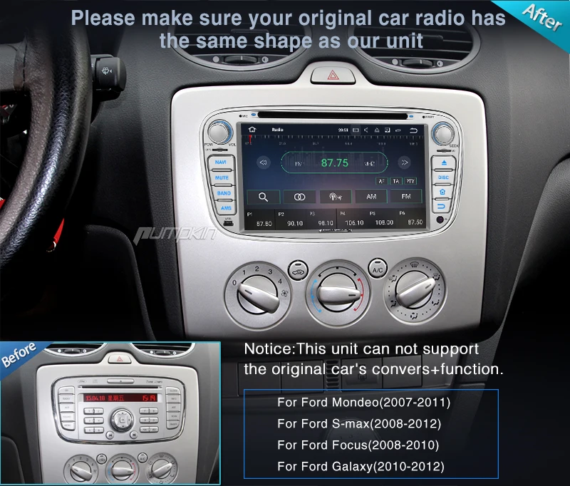 Clearance Pumpkin 2 Din 7