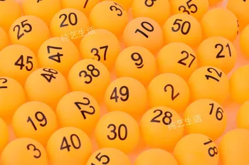 

Digital game ball number 1-200 yellow tennis ball lottery promotional Recreational activities pingpong ball