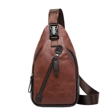 Модные трендовые сумки через плечо, мужская сумка через плечо, новинка, нагрудные Сумки из искусственной кожи, противоугонная мужская сумка-мессенджер,, нагрудная сумка