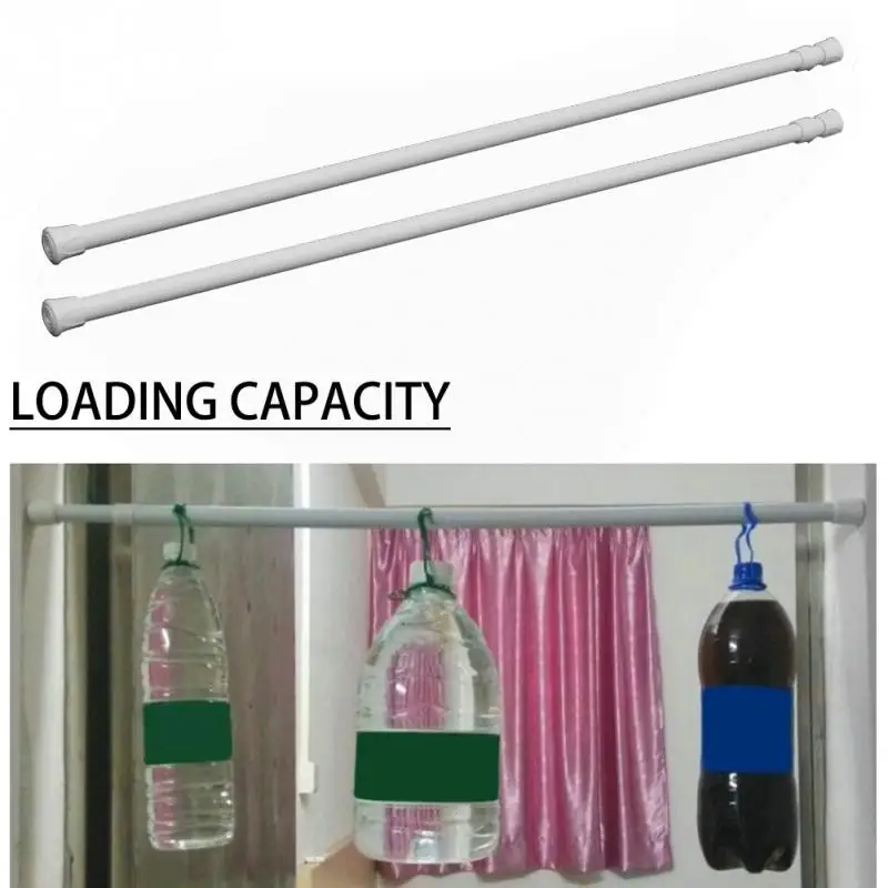 Extendable Spring Telescopic Net Voile Tension Bath Curtain Rail