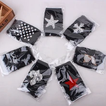 Хит, перчатки и варежки с кристаллами, женские блестящие перчатки без пальцев, со стразами, вязаные Стразы