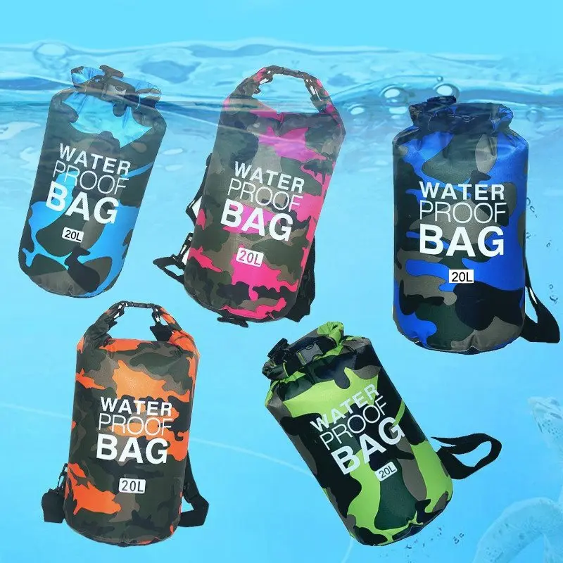 

20L Waterproof Dry Bag Outdoor Portable Bags Swimming Bags PVC Pack Sack Swimming Rafting Trekking Floating Boating Bags 20L