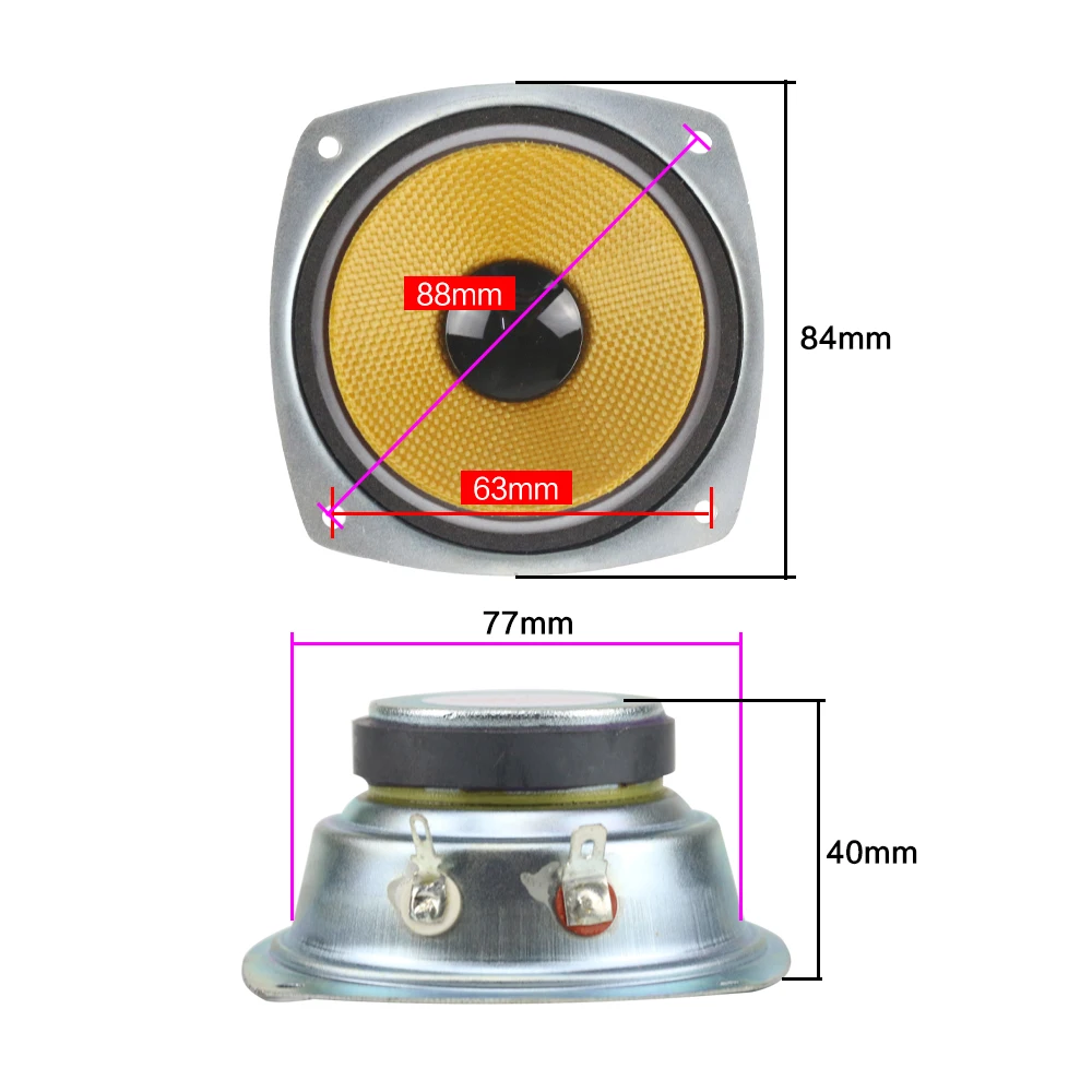 GHXAMP 8OHM 30 Вт для LG 3 дюймовый Среднечастотный автомобиля Динамик