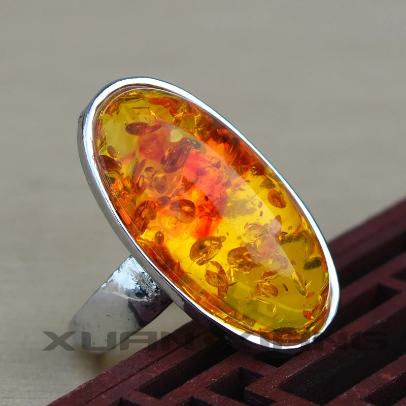 

Drop Shipping Women's Rings Yellow Jades Thumb Rings 2019 Gift for Female's Fashion Jewelry Free Shipping