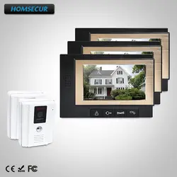 HOMSECUR 7 "Видеодомофон Система Интеркома + Открытый Мониторинг для Квартиры: TC011-W + TM702-B