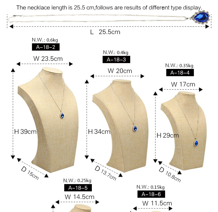 Ледяное серое бархатное ожерелье/кулон ювелирный дисплей модель Бюст ожерелье ювелирные изделия кулон подставка держатель Шоу Украшения Органайзер