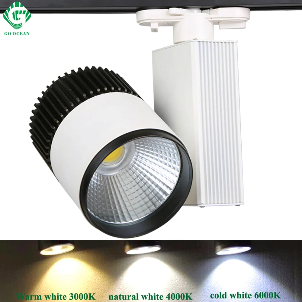 

LED Track Light 20W Spot Shoe Shop Store Aluminum Kitchen LED Track Lights Rail Lighting Gallery Industrial Track Lamp