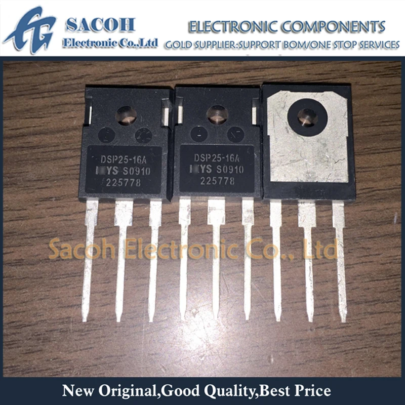 

New Original 10PCS/Lot DSP25-16A DSP25-16 OR DSP25-12A DSP25 TO-247 25A 1600V Phase-Leg Rectifier Diode