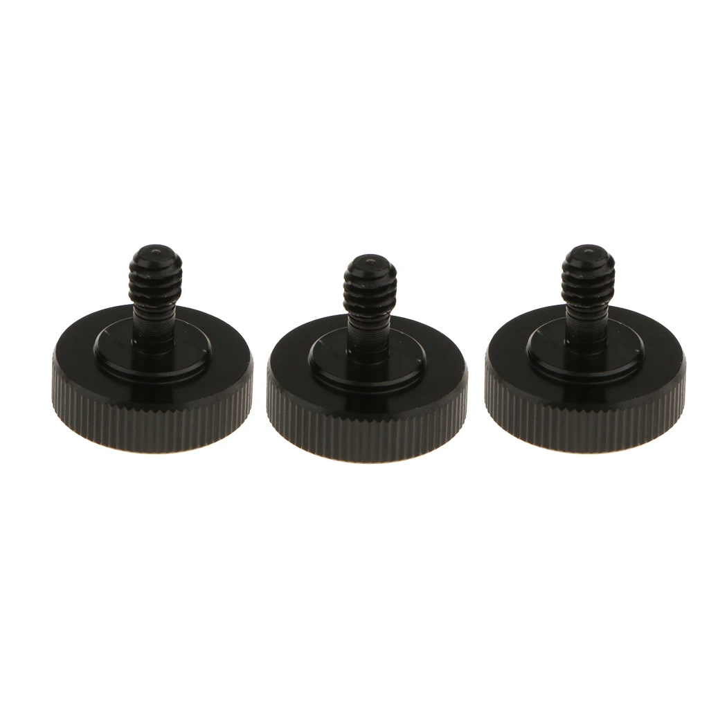 3 Pieces 1/4 Tripod Conversion Screw Hot Shoe Adapter for L Type Stand Mount