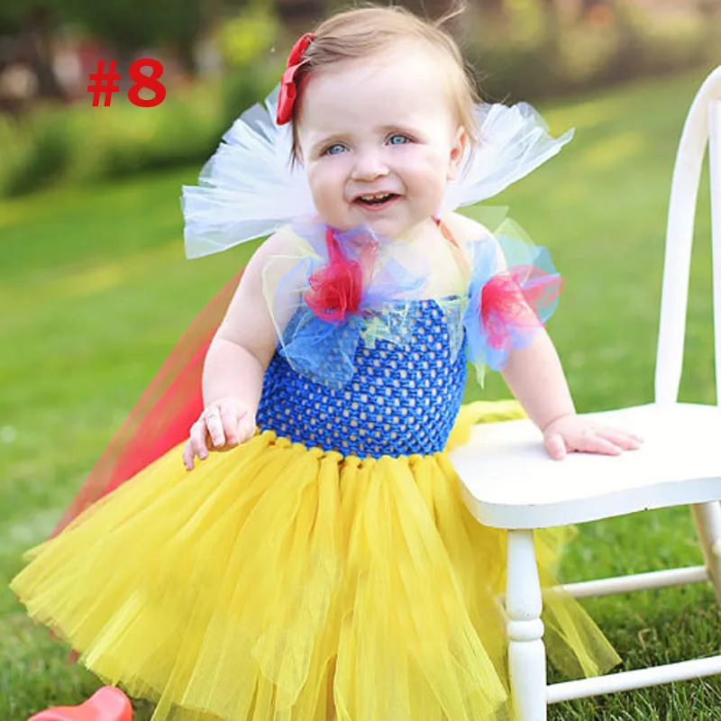 Сказочная балетная пачка радужной расцветки для девочек; Пышное Платье для малышей с подходящей повязкой на голову; костюм для фотосессии на Хэллоуин и День рождения; TS125 - Цвет: Color 8