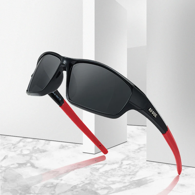 2019 New Brand Design Polarized Sunglasses Men Sports Style Fashion black sun glasses Square Goggles Male driving glasses UV400