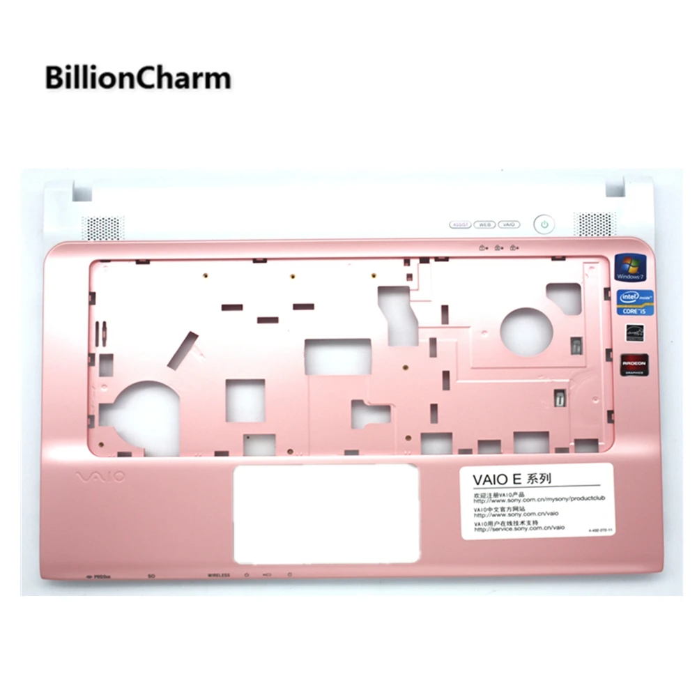 Günstig BillionCharm Neue Rosa LCD Lünette Abdeckung Bottom Basis Fall Abdeckung Ober Fall Für SONY SVE14 SVE141 Laptop Abdeckung