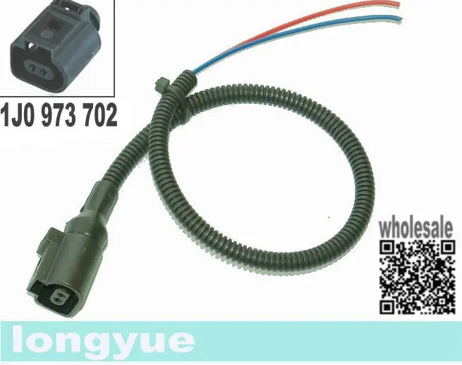 Longyue 10 шт. 2 way/pin conctor Разъем косичка 1J0973702 1J0 973 702 для VW AUDI Jetta Golf GTI 12"