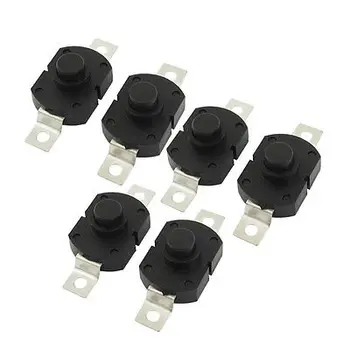 

Free Shipping 6pcs Horizontal 2 Pin Terminals On/Off Position Torch Pushbutton Switch