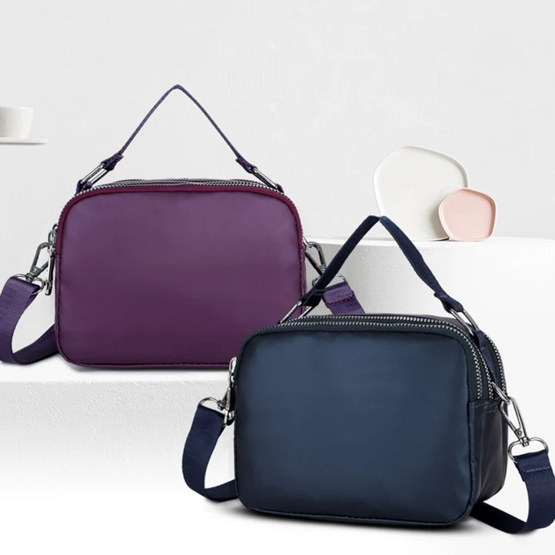 

2019 New Fashion Women Casual Handbag Solid Simple Durable Large Capacity Waterproof Shoulder Bags LBY2019
