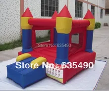 PVC3x2m tarpaulin inflatable bouncers with slide for kids and baby
