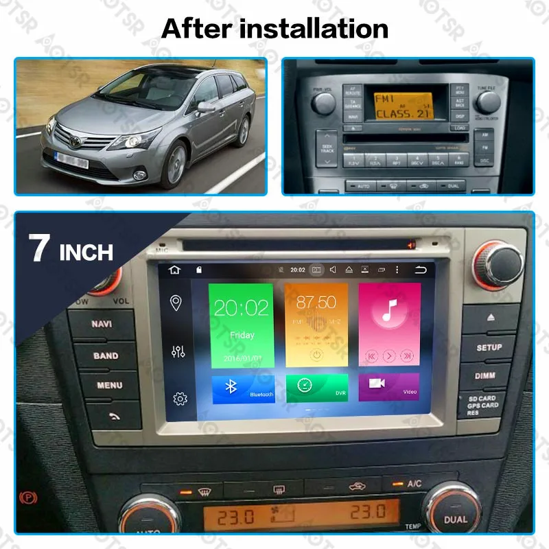 Aotsr Android 9,0 автомобильный dvd-плеер для Toyota Avensis 2009- T27 Автомобильный gps навигатор стерео Мультимедиа Авто головное устройство 2 din 64GB