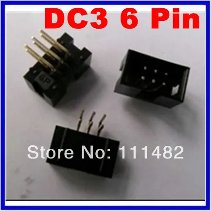 10PCS DC3 6 Pin Shrouded Male Header Connector 2.54mm | Электронные компоненты и принадлежности