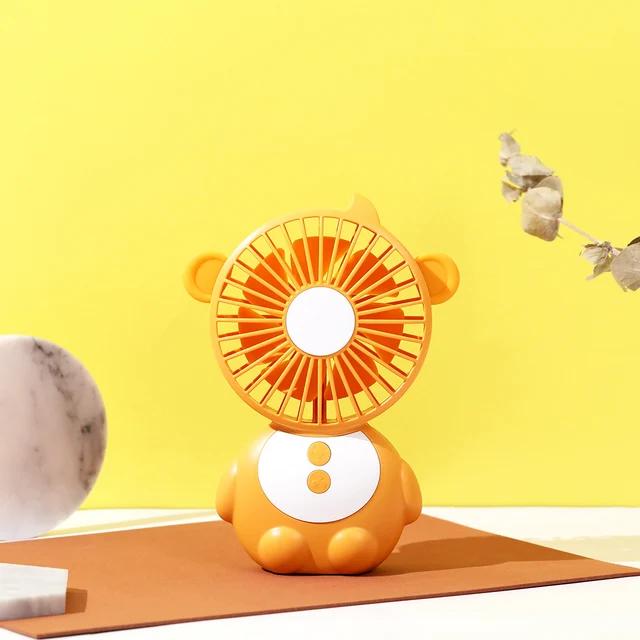 3 Levels Mini USB Fan Night Light Lamp Wind Speed with LED Light