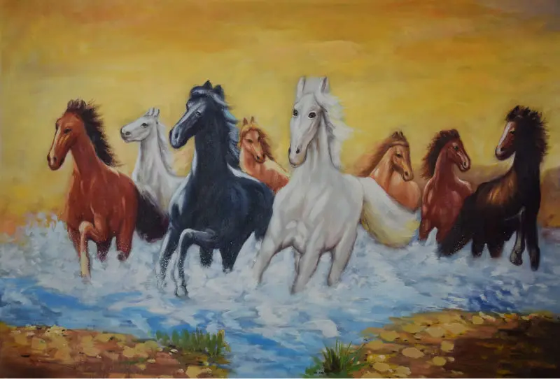 Peint La Main Peinture L huile Animale Sur Toile R alisme Huit peint-la-main-peinture-l-huile-animale-sur-toile-r-alisme-huit